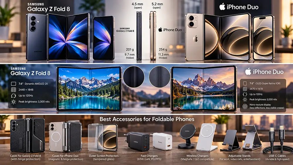 Galaxy Z Fold 8 vs iPhone Duo